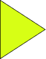 Bright yellow right-pointing triangle on white background, resembling a play button or directional arrow.
